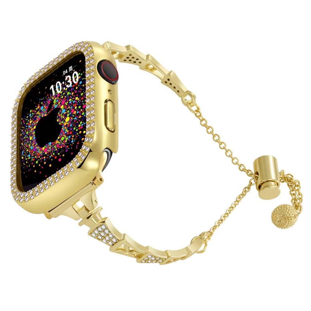 Super Cool Apple Smartwatch Rhinestone Universel Strap - Gold#serie_2