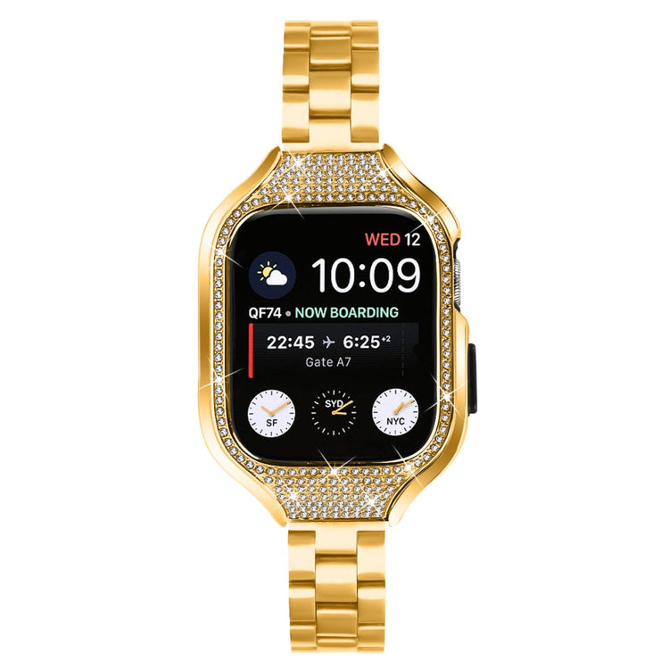 Super Elegant Apple Smartwatch Rhinestone Universel Strap - Gold#serie_3