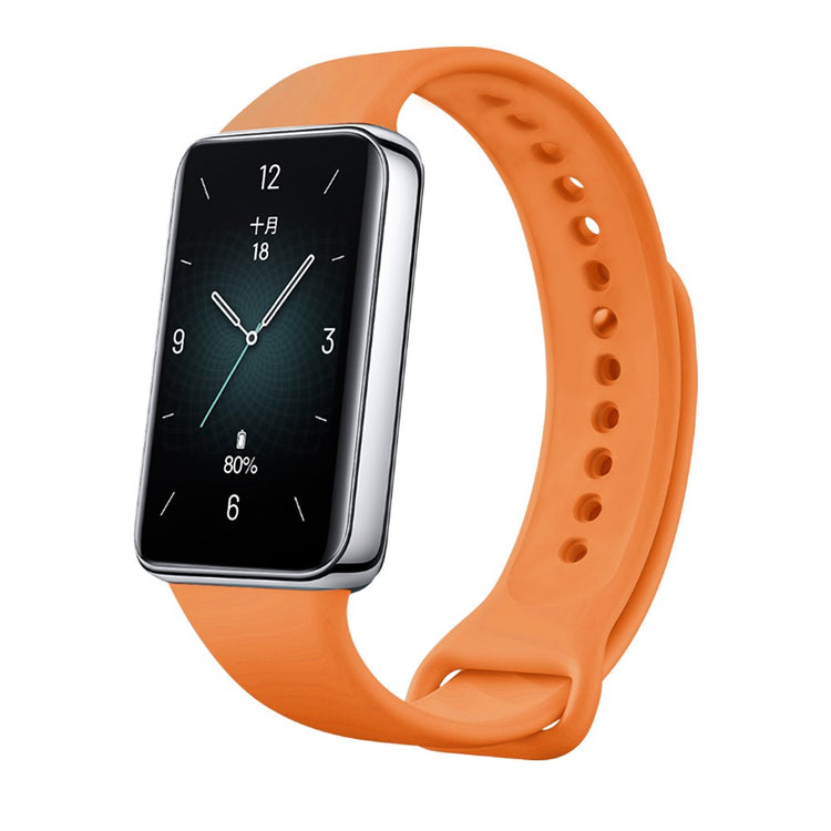 For Honor Band 9 Easy Adjustable Watch Strap Flexible Silicone Wrist Band - Orange#serie_3