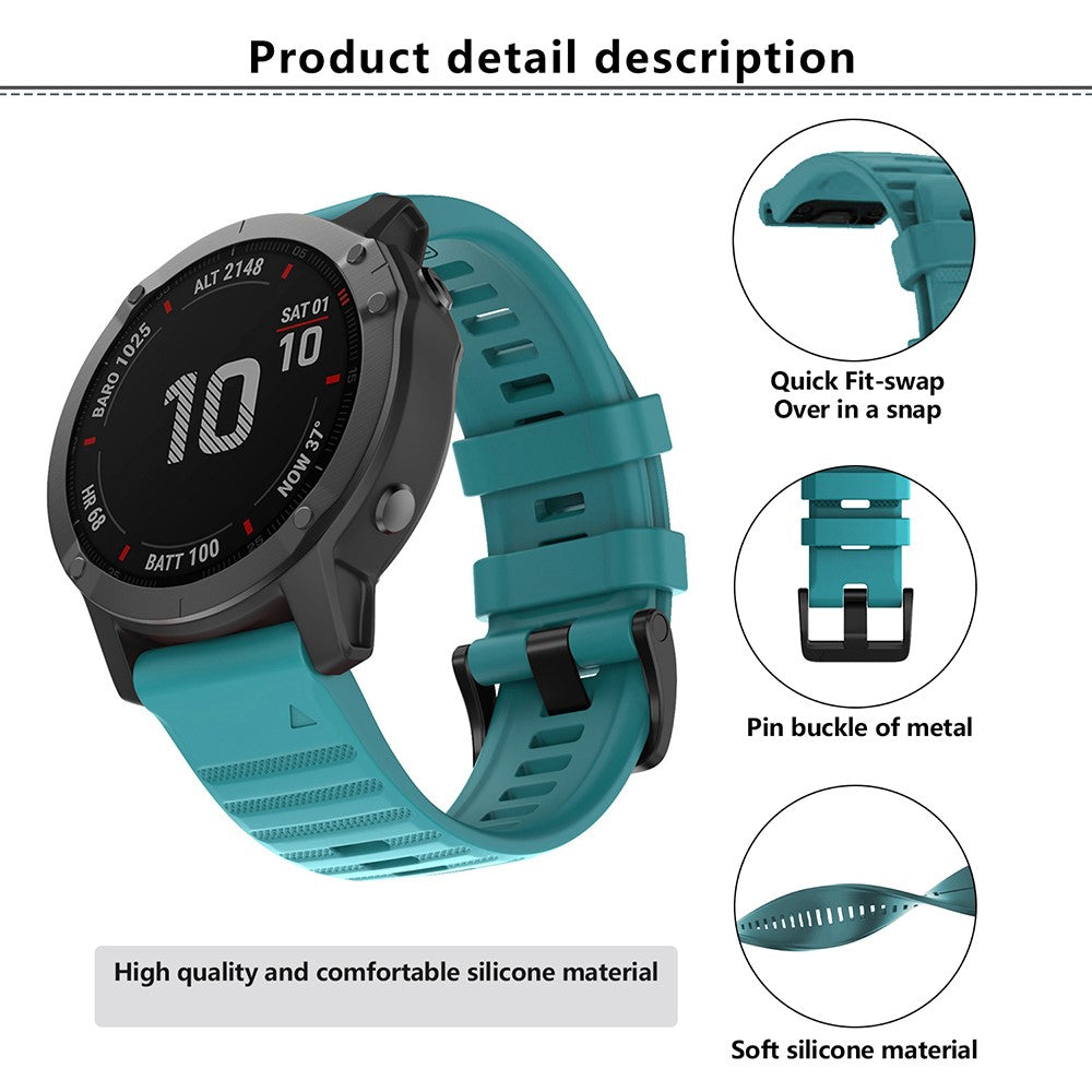 Really Beautiful Garmin Smartwatch Silicone Universel Strap - Purple#serie_15