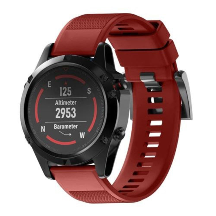 Super Durable Garmin Smartwatch Silicone Universel Strap - Red#serie_6