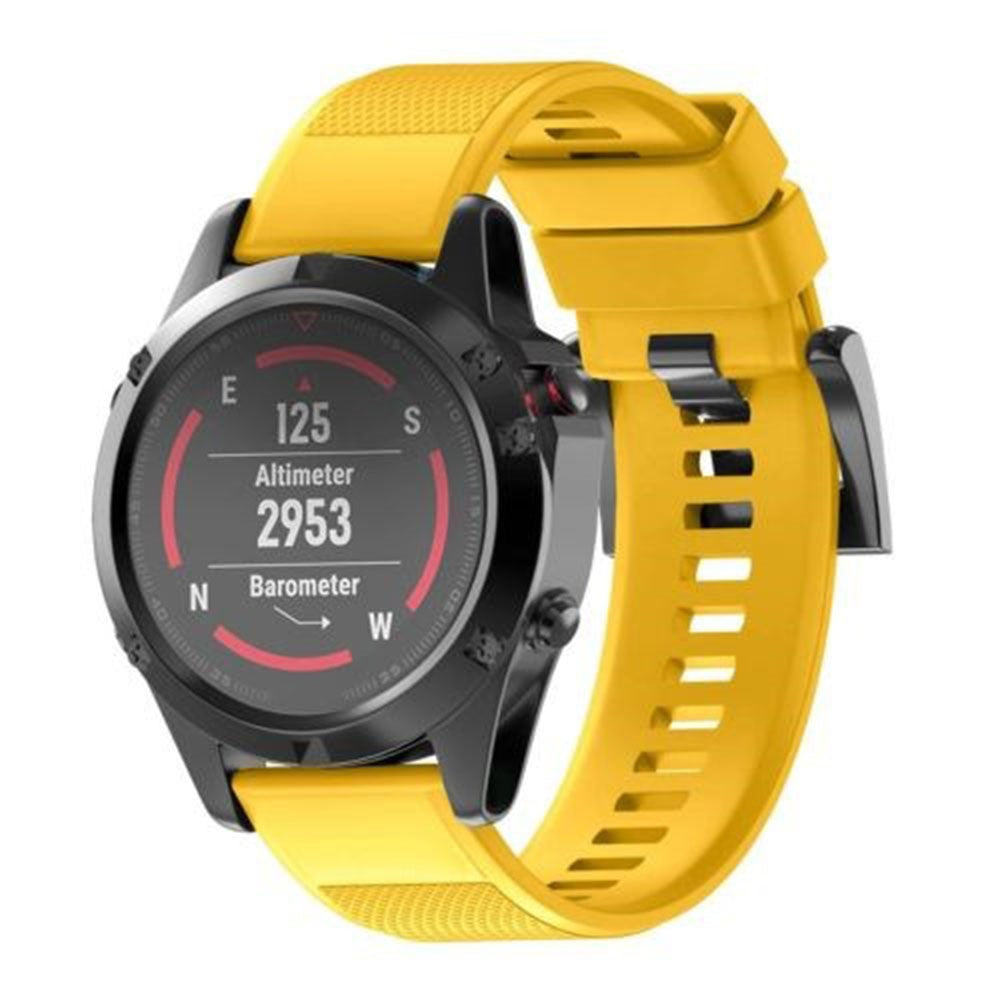 Super Durable Garmin Smartwatch Silicone Universel Strap - Yellow#serie_7