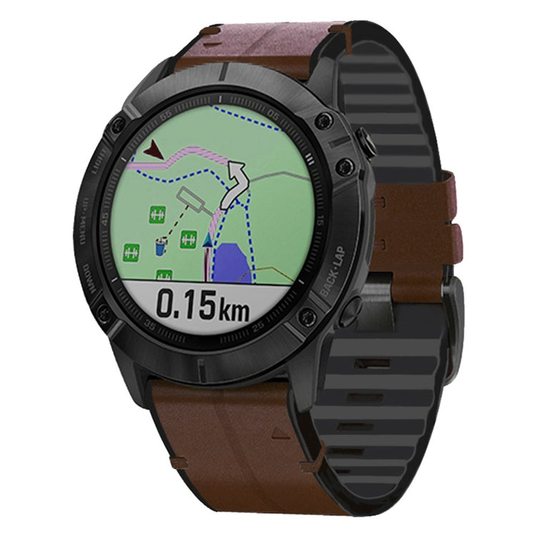 Delightful Garmin Smartwatch Silicone Universel Strap - Brown#serie_2