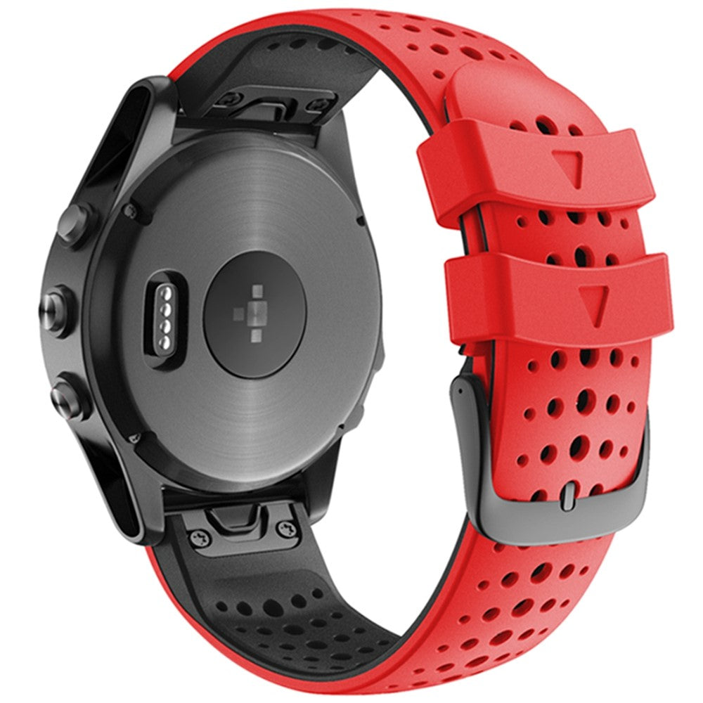 Super Tough Garmin Smartwatch Silicone Universel Strap - Red#serie_4