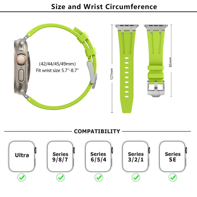 Comfortable Apple Smartwatch Silicone Universel Strap - Silver#serie_10