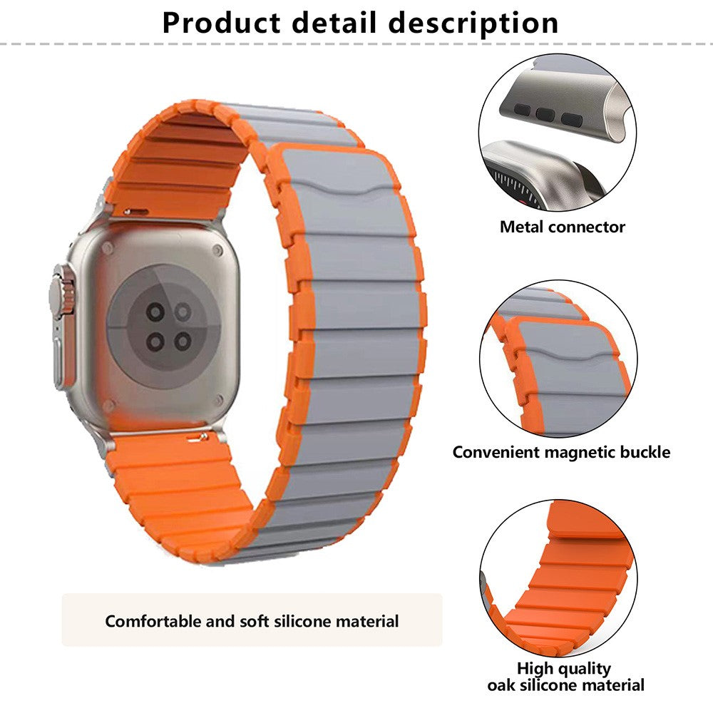 Incredibly Tough Apple Smartwatch Silicone Universel Strap - Silver#serie_1