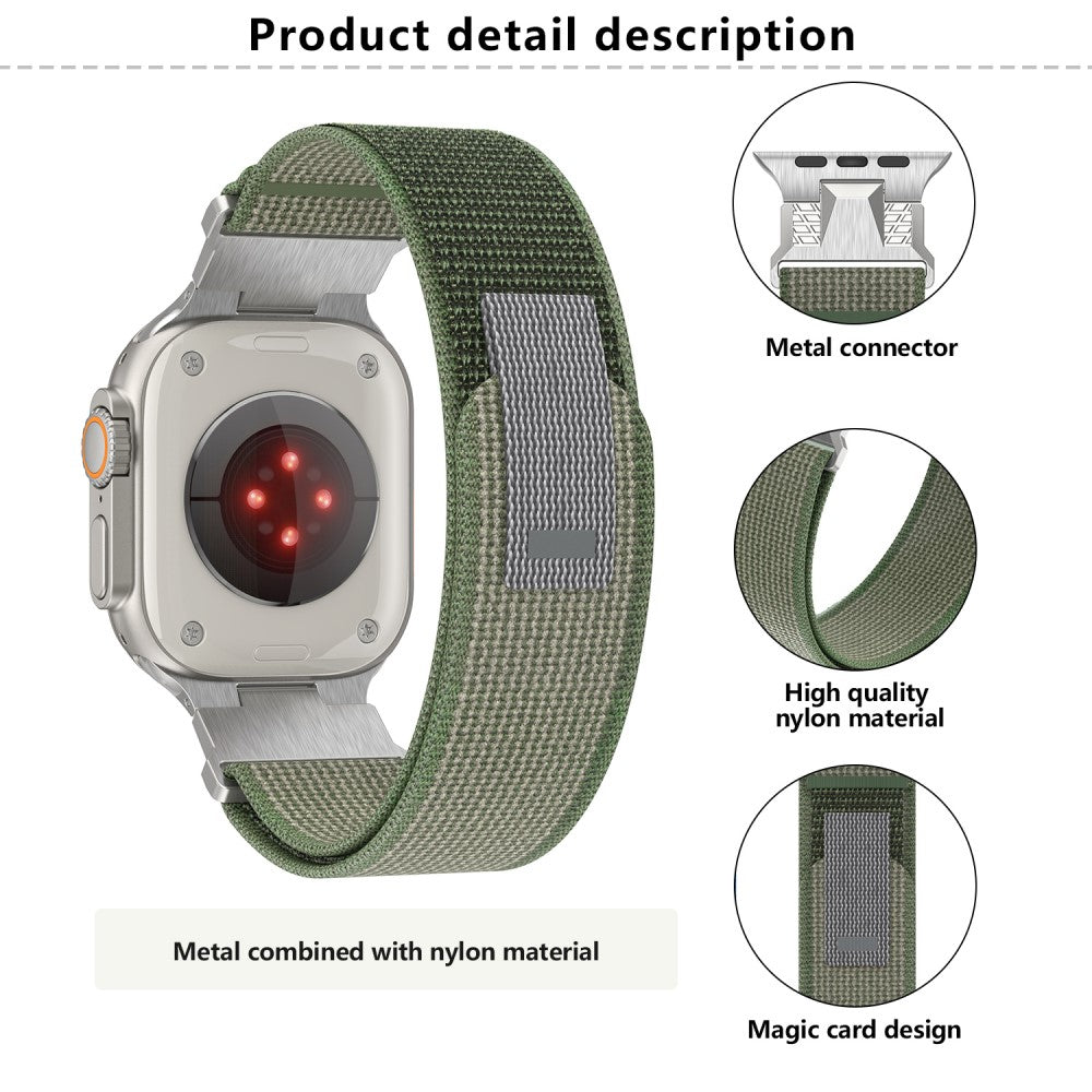 Absolutely Agreeable Apple Smartwatch Nylon Universel Strap - Green#serie_1