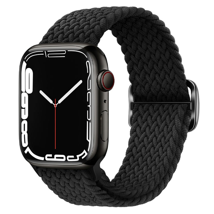 Mega Delightful Apple Smartwatch Nylon Universel Strap - Black#serie_1