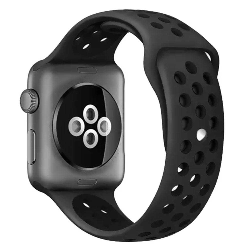 Very Neat Apple Smartwatch Silicone Universel Strap - Black#serie_6