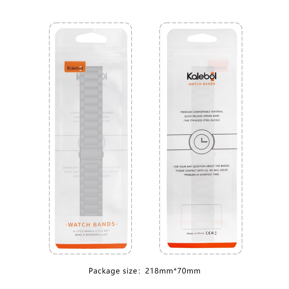 KALEBOL For Apple Watch Series 9 8 7 41mm / 6 5 4 SE (2022) SE (2023) SE 40mm / 3 2 1 38mm Watch Band Stainless Steel Strap - Silver+Rose Gold#serie_12