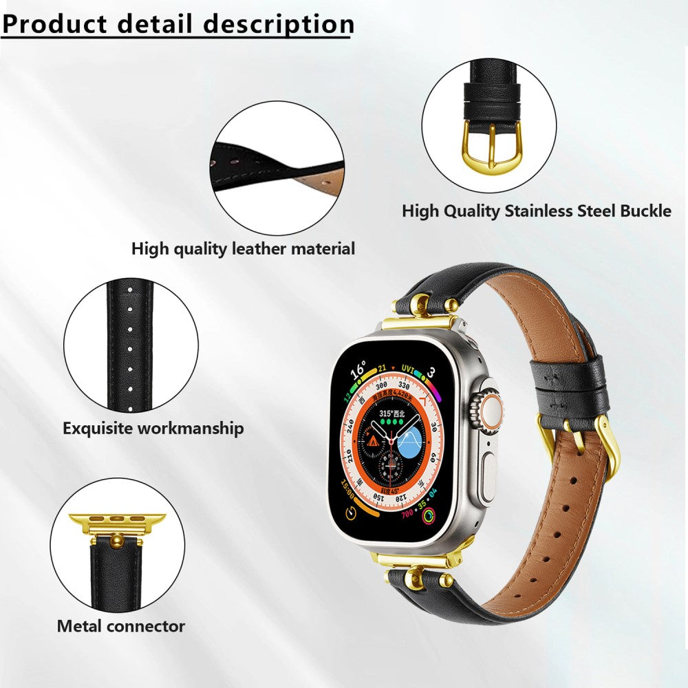 Superb Apple Smartwatch Pu Leather Universel Strap - Brown#serie_3