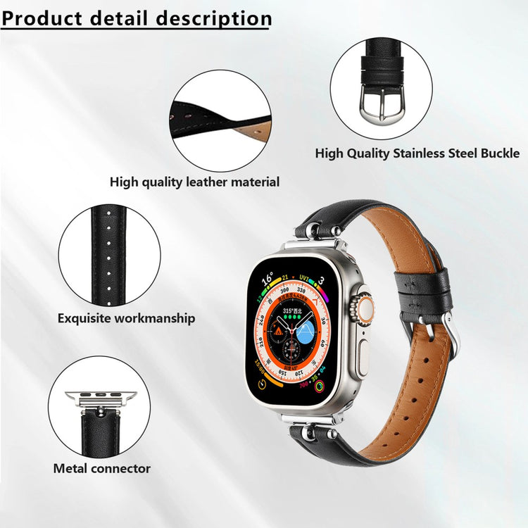 Superb Apple Smartwatch Pu Leather Universel Strap - White#serie_7