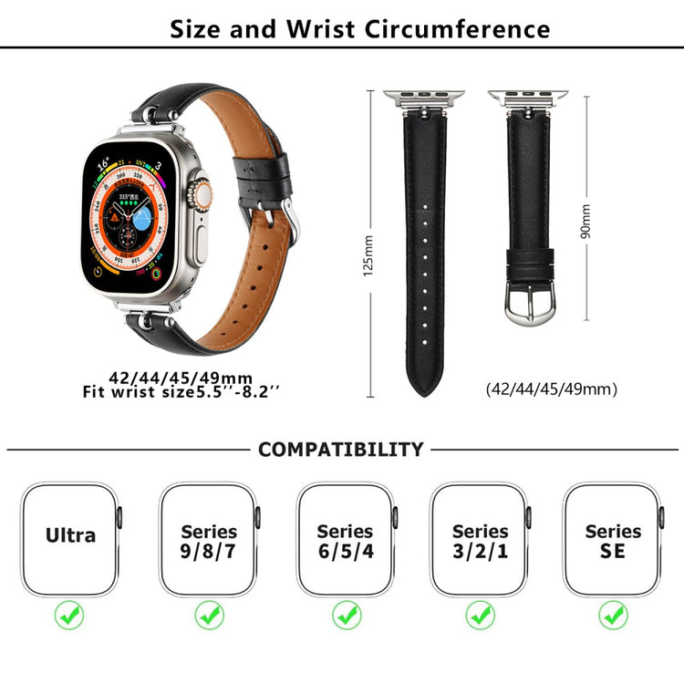 Superb Apple Smartwatch Pu Leather Universel Strap - Brown#serie_10