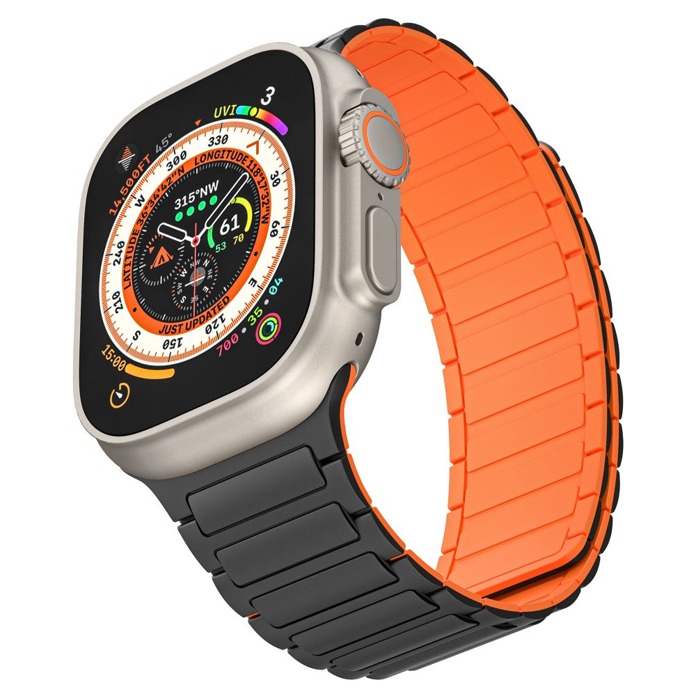 Super Agreeable Apple Smartwatch Silicone Universel Strap - Orange#serie_1