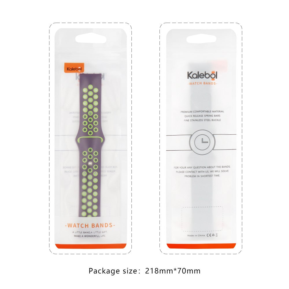 KALEBOL KLB-SSGJ-004 For Samsung Gear Sport / Samsung Gear S2 Classic Silicone Strap 20mm Buckle Watchband - Pink / Green#serie_1