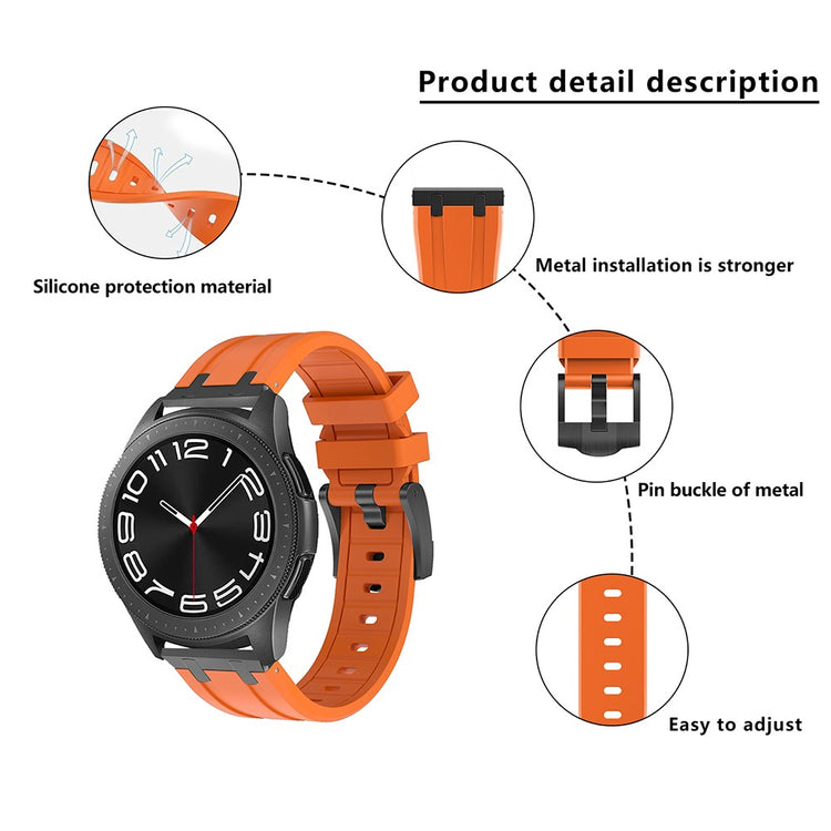 Really Beautiful Smartwatch Silicone Universel Strap - Silver#serie_3