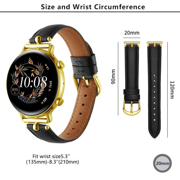 Samsung Galaxy Watch 5 Pro / Samsung Galaxy Watch 6 Classic (47mm) Genuine Leather Universel Strap - Brown#serie_2