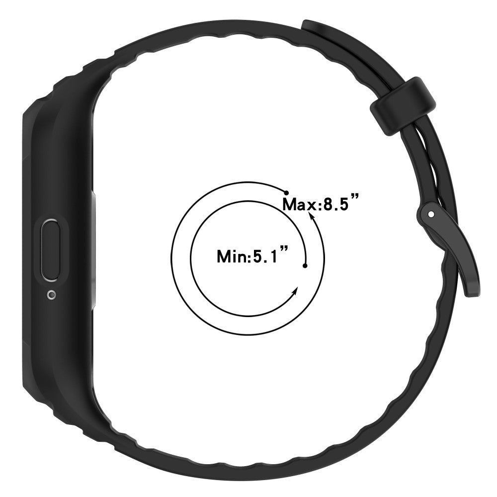 Super Nice Samsung Galaxy Fit 3 Silicone Strap - Black#serie_2