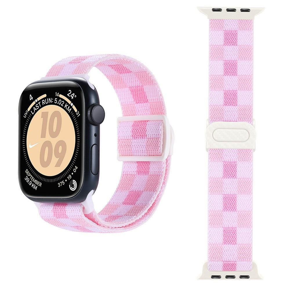 Incredibly Pleasant Apple Smartwatch Nylon Universel Strap - Pink#serie_3