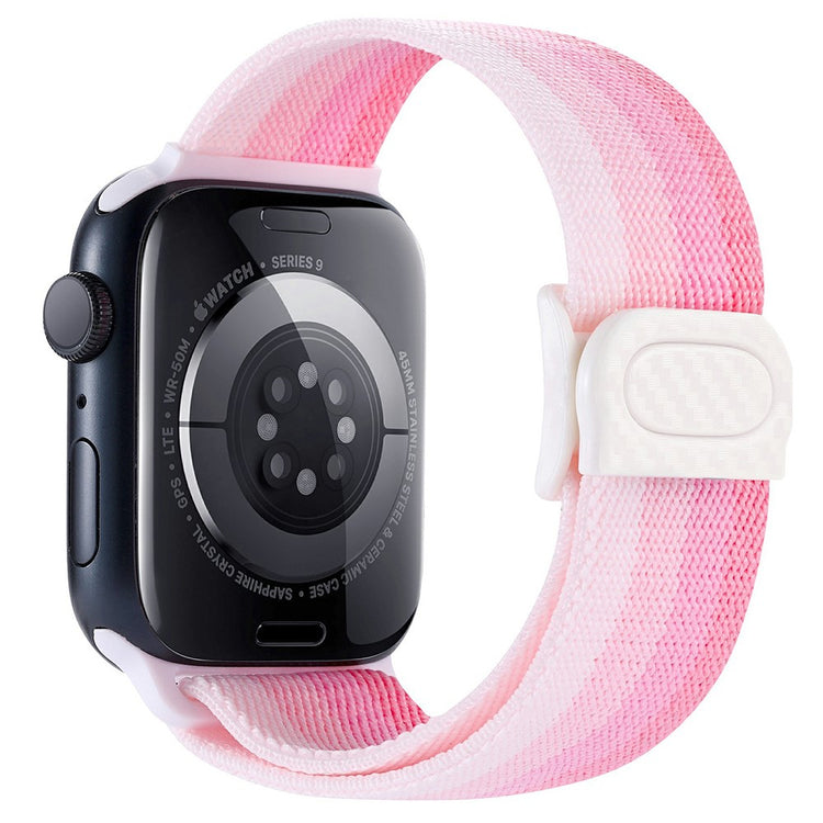 Remarkably Pleasant Apple Smartwatch Nylon Universel Strap - Pink#serie_12