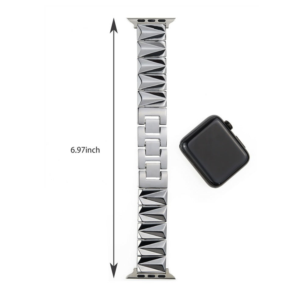 For Apple Watch Series 9 8 7 41mm / 6 5 4 SE (2022) SE (2023) SE 40mm / 3 2 1 38mm Watch Band Aluminium Alloy Metal Strap - Silver#serie_1