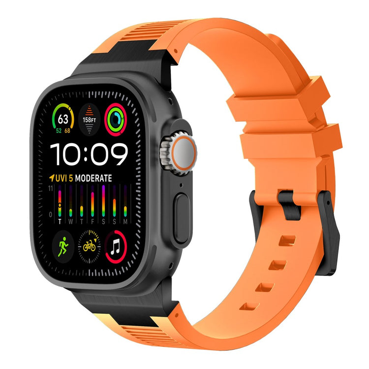 Super Cool Apple Smartwatch Silicone Universel Strap - Orange#serie_1