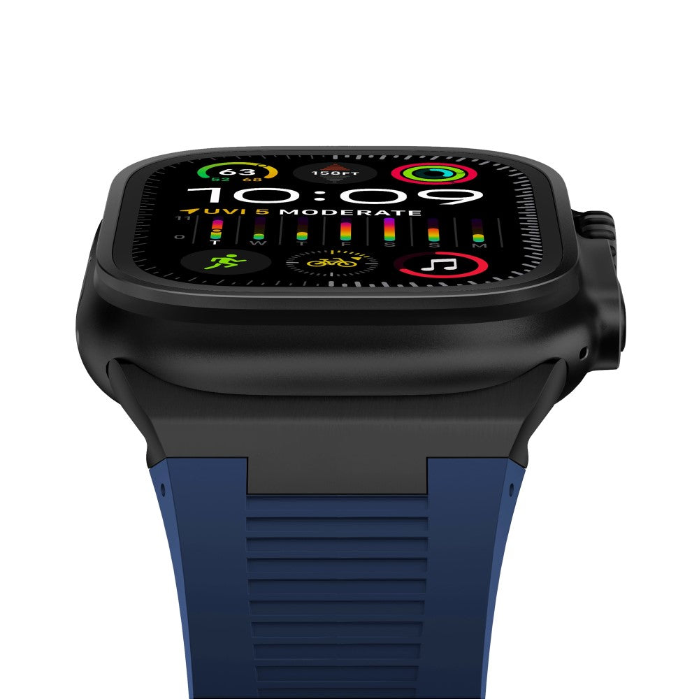 For Apple Watch Ultra 2 Ultra 49mm  /  Series 9 8 7 45mm  /  6 5 4 SE (2022) SE (2023) SE 44mm  /  3 2 1 42mm Watch Bracelet - Black+Blue#serie_5