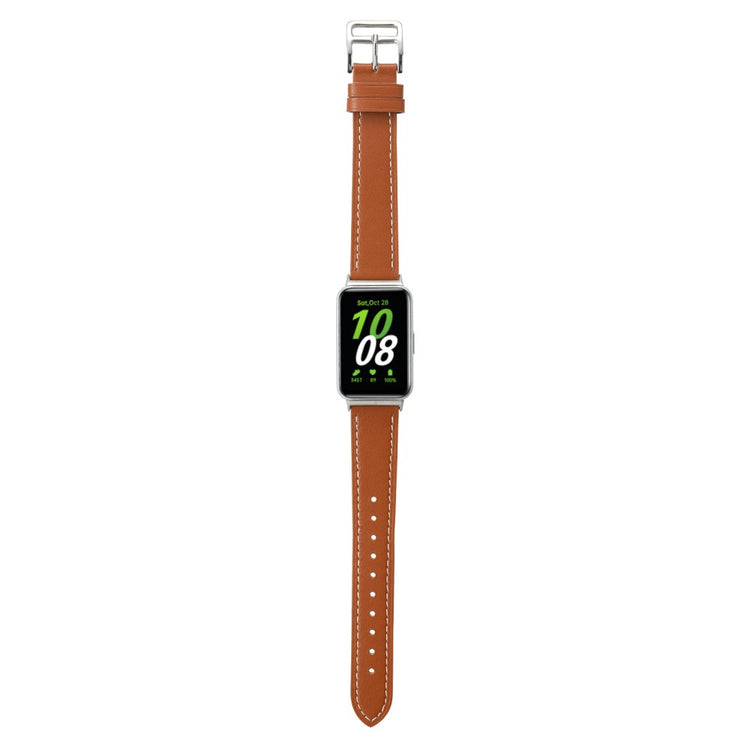 Super Strong Samsung Galaxy Fit 3 Genuine Leather Strap - Brown#serie_10