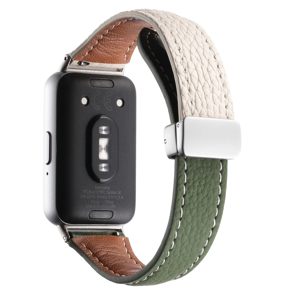 Super Pleasant Samsung Galaxy Fit 3 Genuine Leather Strap - Green#serie_4