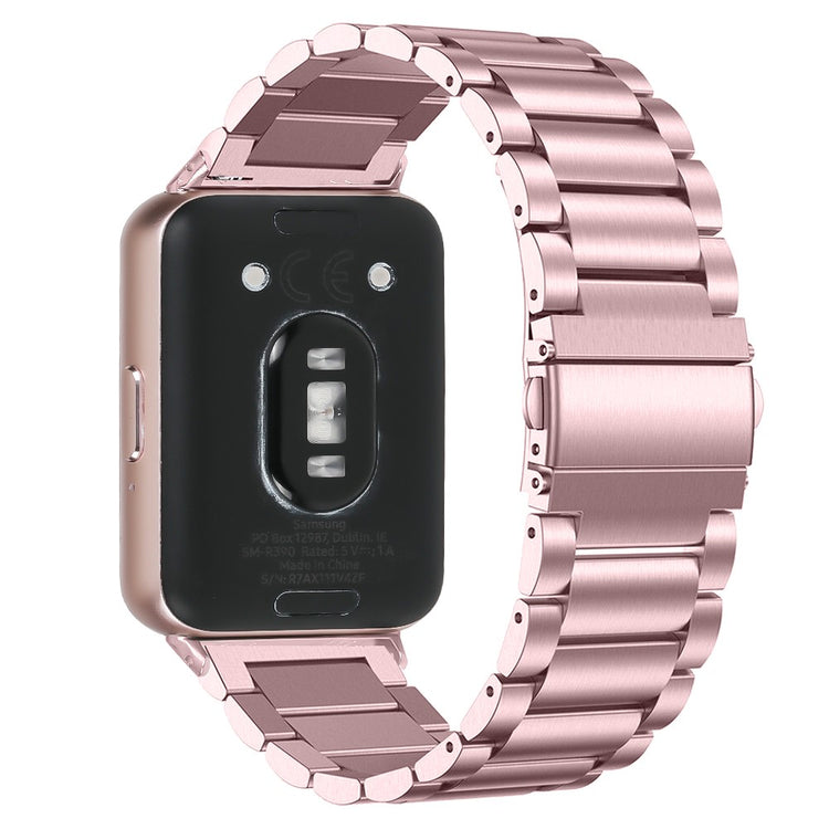 Mega Durable Samsung Galaxy Fit 3 Metal Strap - Pink#serie_2