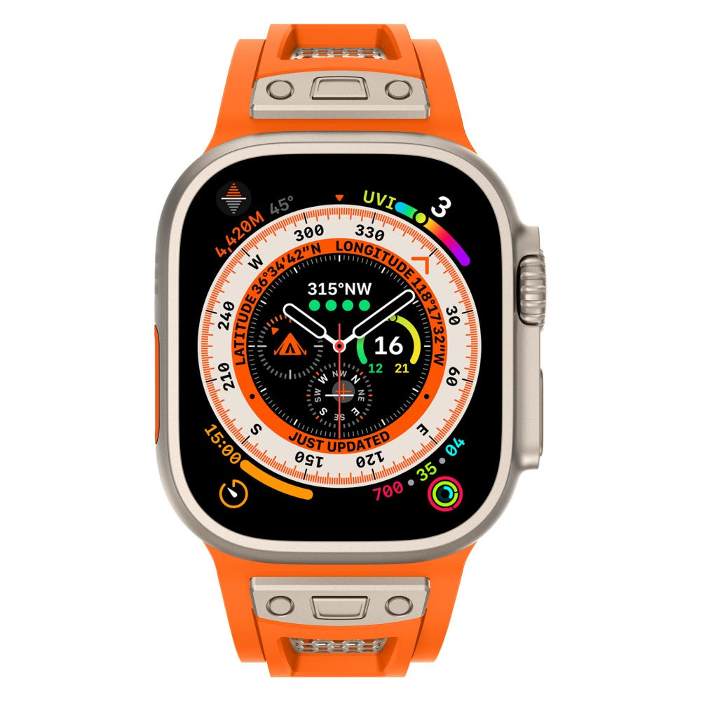 Mega Nice Apple Smartwatch Silicone Universel Strap - Orange#serie_2