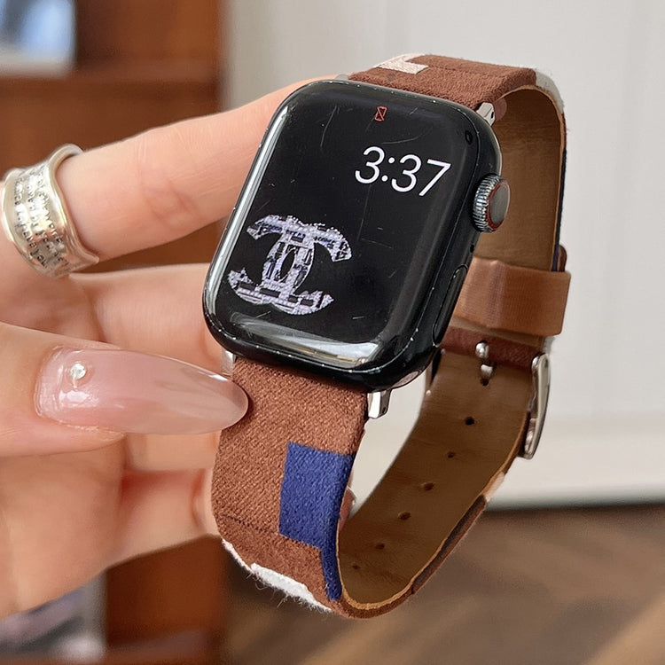 Super Nice Apple Smartwatch Pu Leather Universel Strap - Brown#serie_2