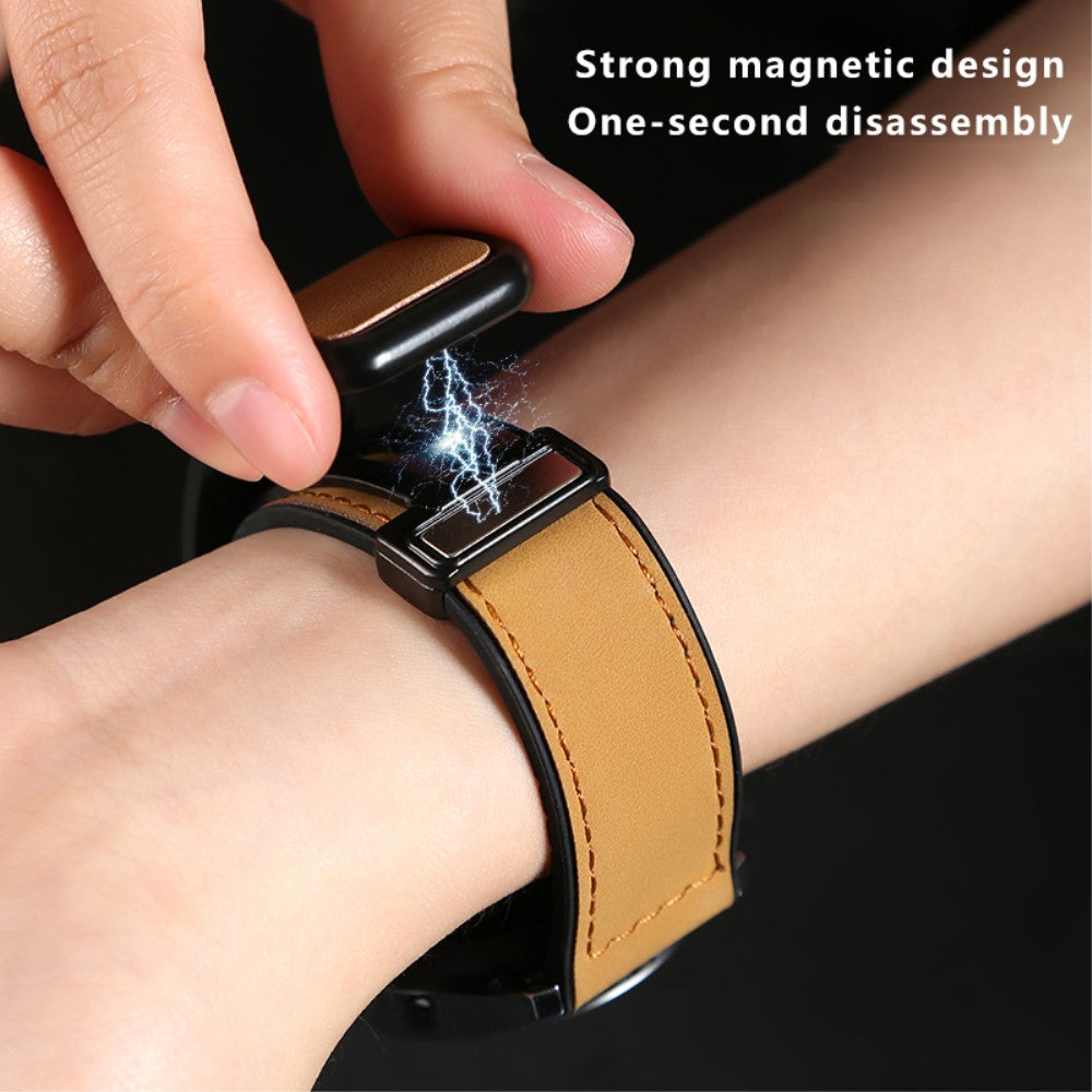 Mega Pleasant Smartwatch Pu Leather Universel Strap - Brown#serie_2