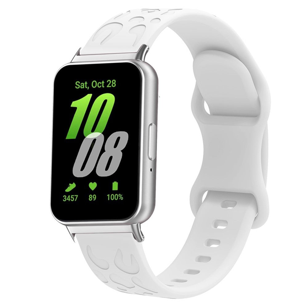 Remarkably Lovely Samsung Galaxy Fit Silicone Strap - White#serie_2