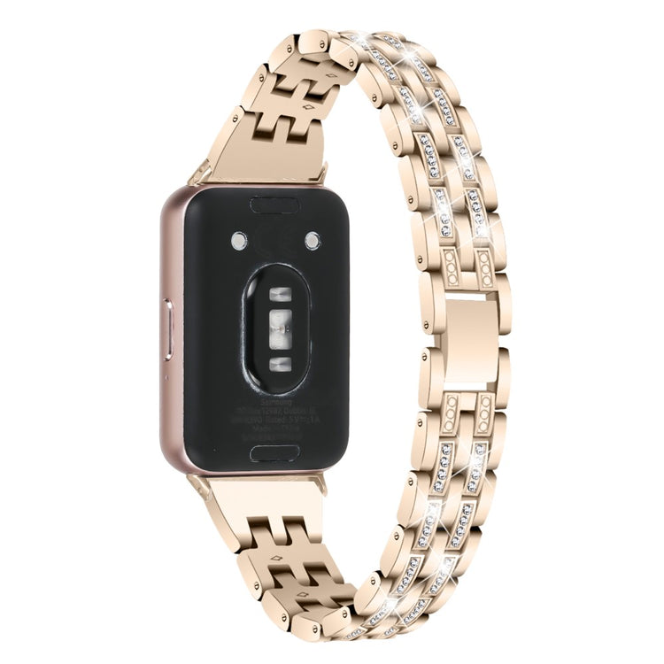 Very Fashionable Samsung Galaxy Fit 3 Rhinestone Strap - Gold#serie_1