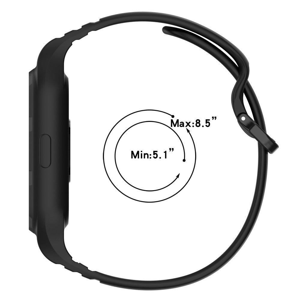 Xiaomi Smart Band 8 Pro Easily Adjustable Watch Strap Flexible Silicone Wrist Band - Black#serie_1