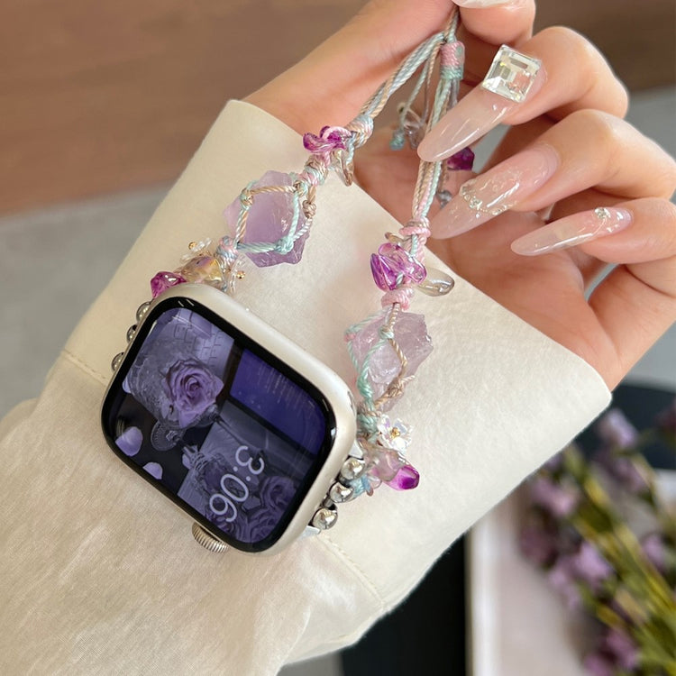 Really Beautiful Apple Smartwatch Stone Universel Strap - Purple#serie_5