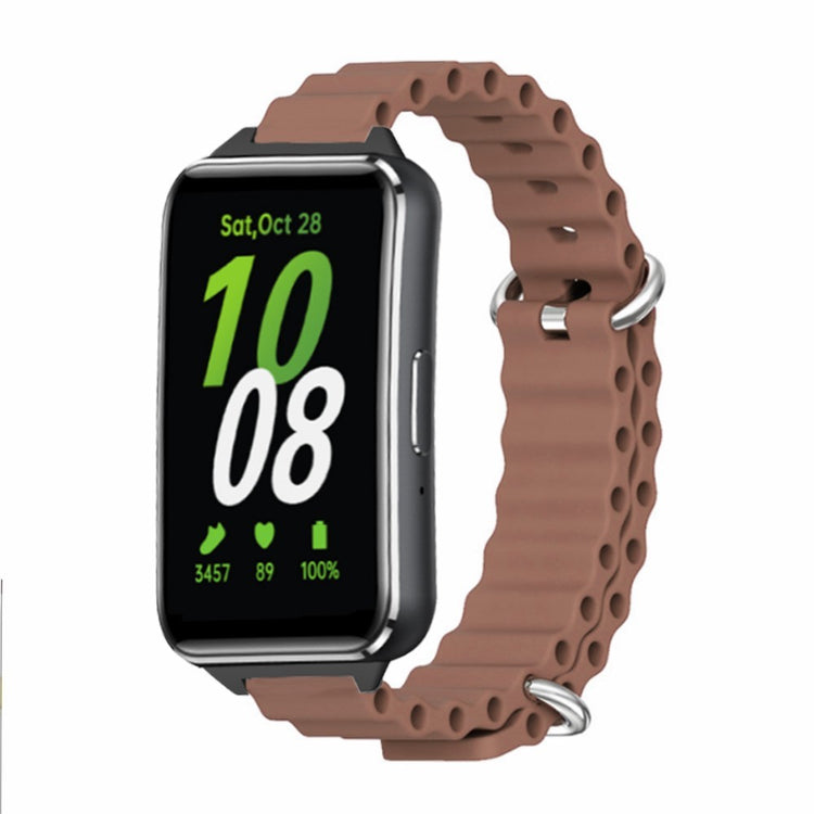 Super Fashionable Samsung Galaxy Fit 3 Silicone Strap - Brown#serie_11