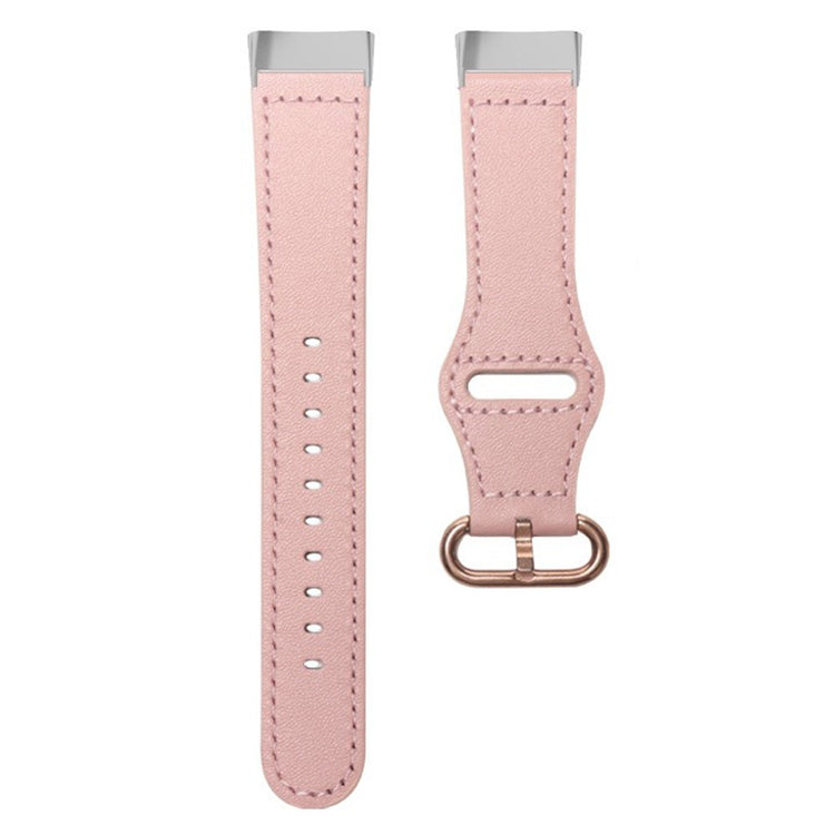 Wonderful Fitbit Smartwatch Genuine Leather Universel Strap - Pink#serie_1