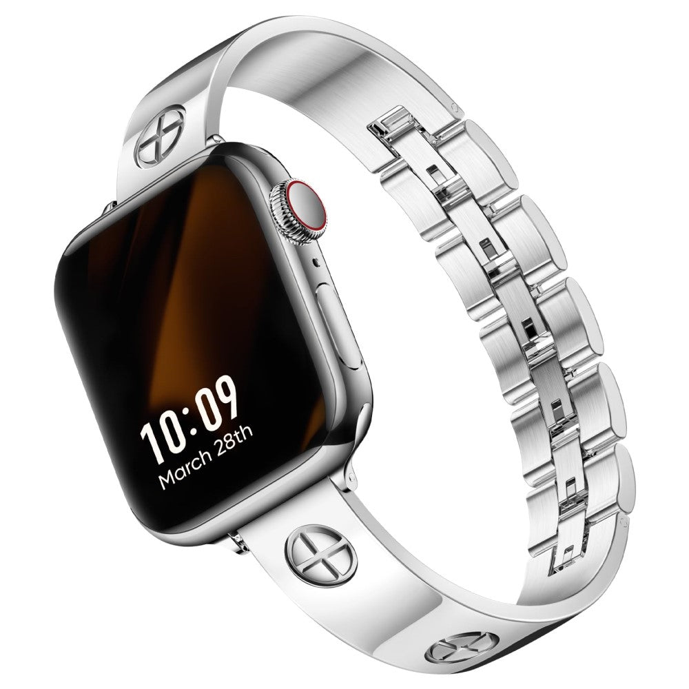 Super Stylish Apple Smartwatch Metal Universel Strap - Silver#serie_4