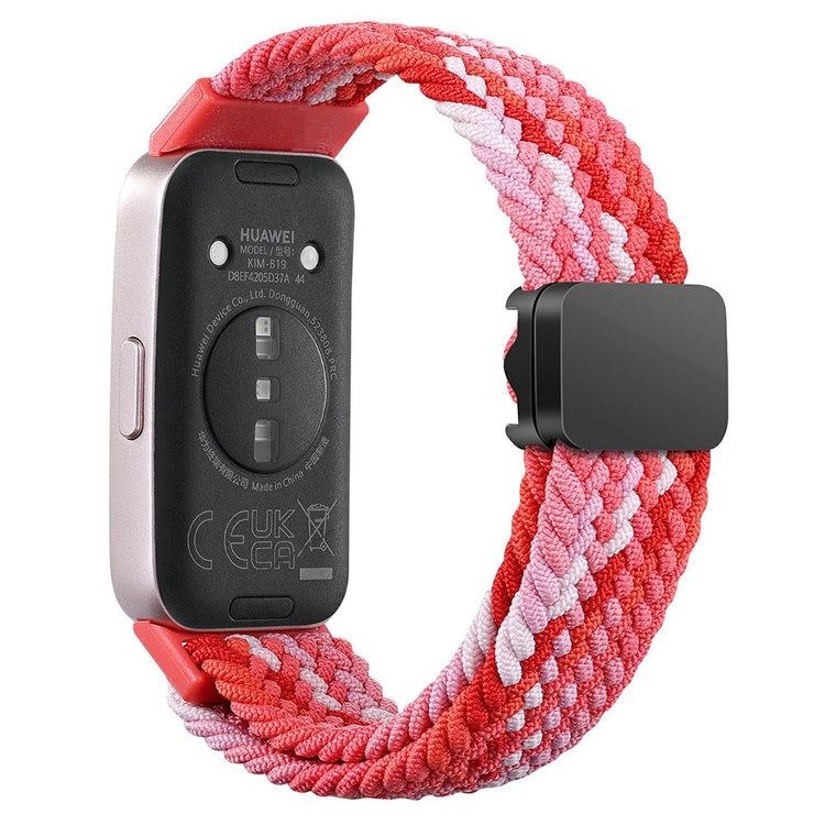 Mega Stylish Huawei Band 8 Nylon Strap - Red#serie_4