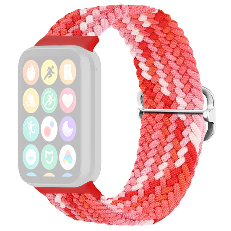 Stylish Xiaomi Redmi Watch 4 Nylon Strap - Red#serie_13