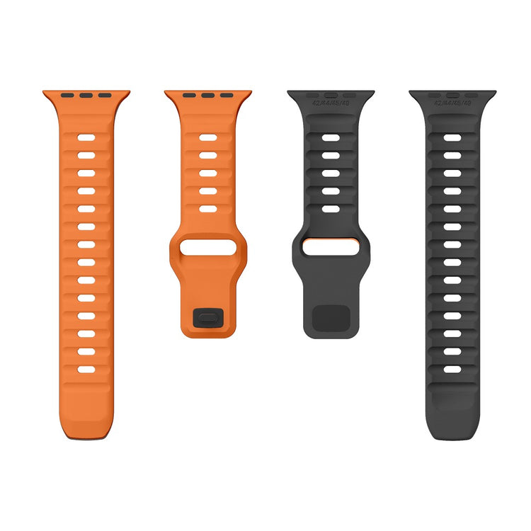 Tough Apple Smartwatch Silicone Universel Strap - Orange#serie_1