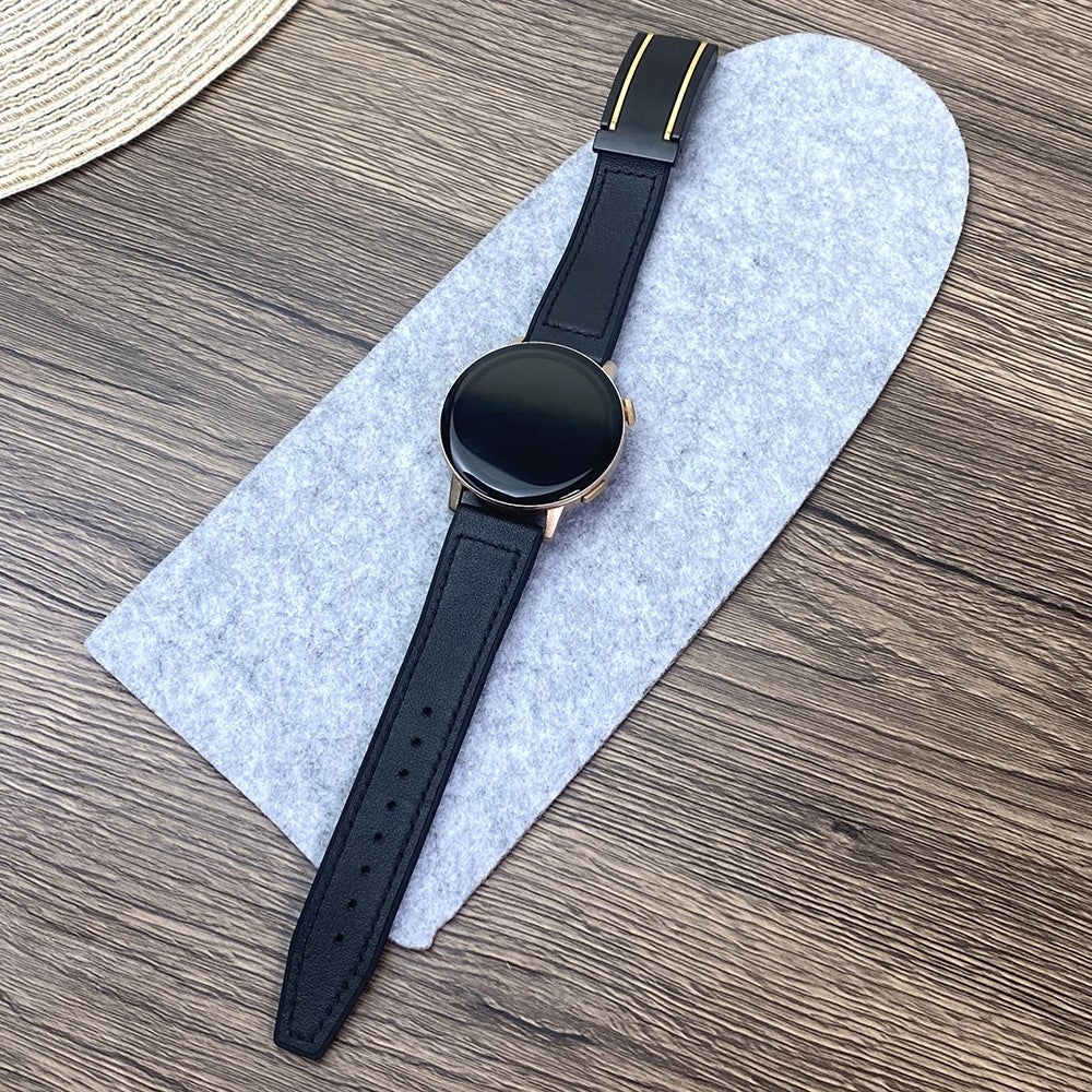 Remarkably Elegant Smartwatch Pu Leather Universel Strap - Black#serie_5