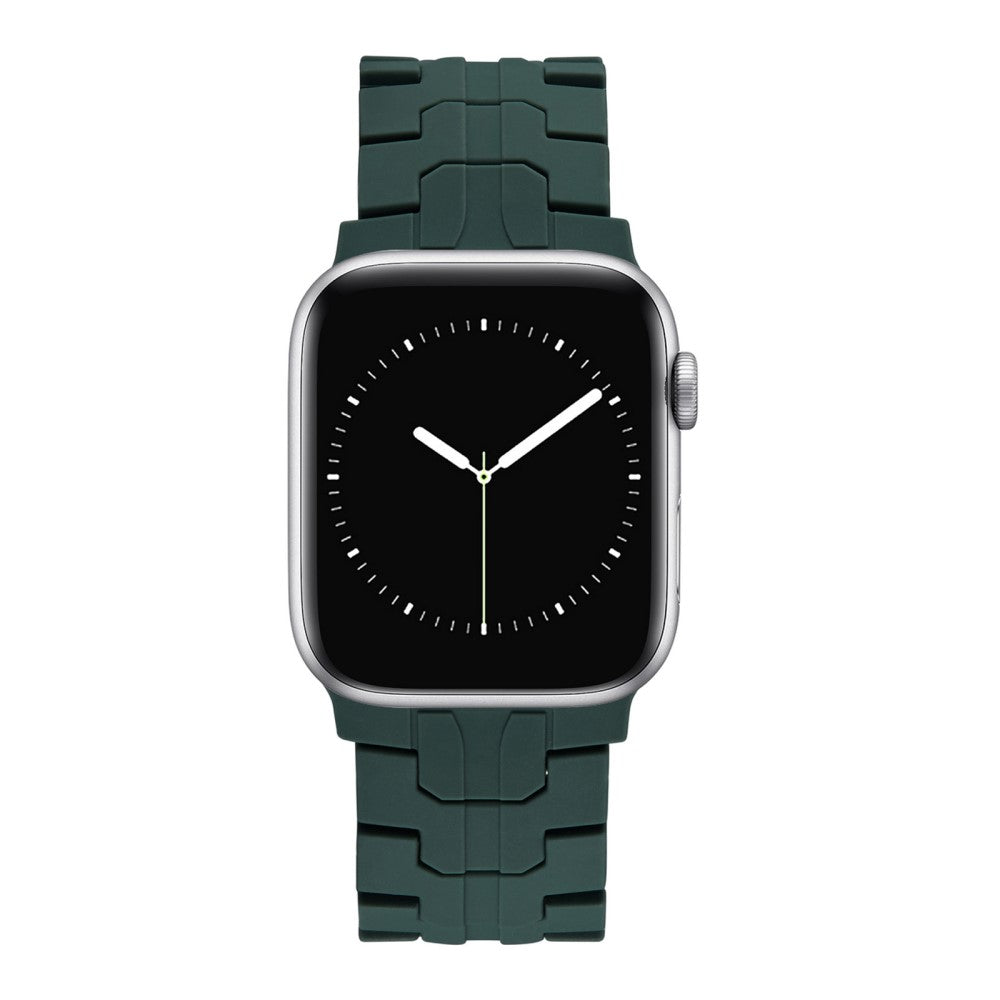 Super Agreeable Apple Smartwatch Silicone Universel Strap - Green#serie_8