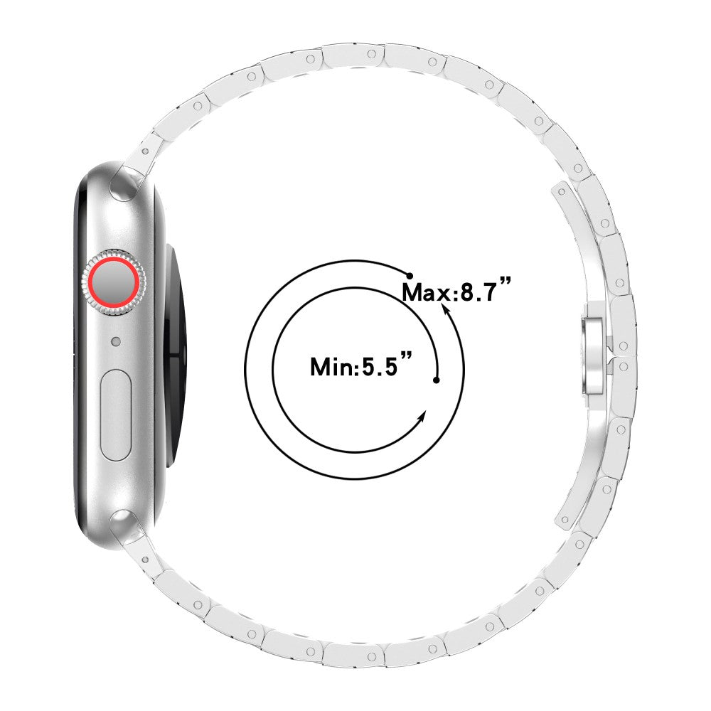 Apple Watch Series 49mm - 45mm - 44mm - 42mm Watch Bracelet Stainless Steel Strap - Gold#serie_2