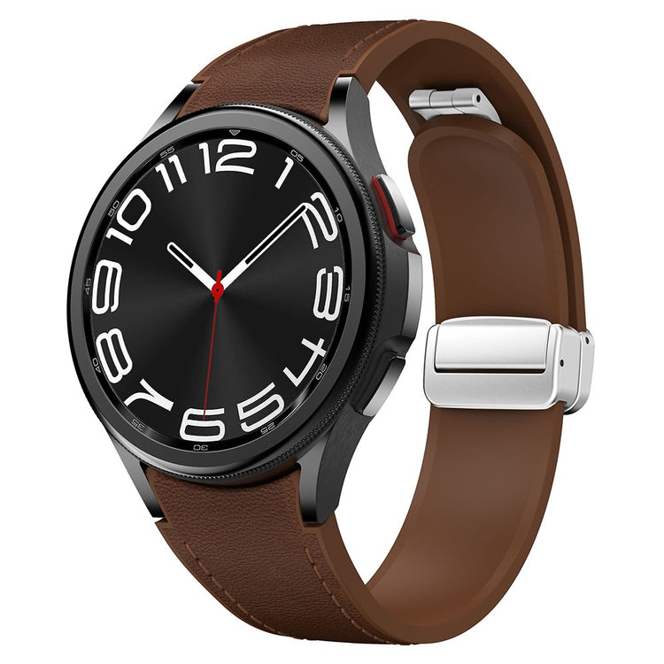 Very Durable Samsung Smartwatch Pu Leather Universel Strap - Brown#serie_17