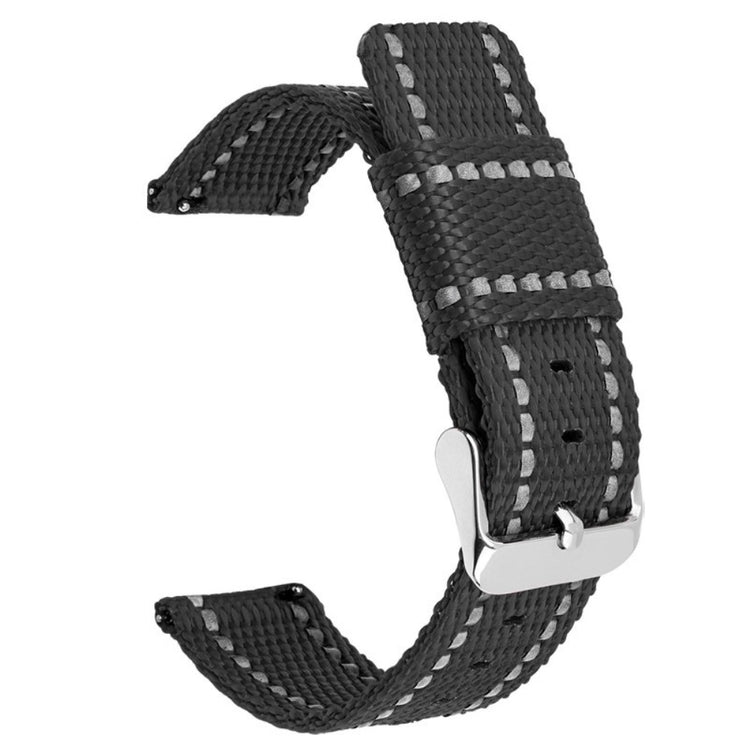 Absolutely Stylish Smartwatch Nylon Universel Strap - Black#serie_15