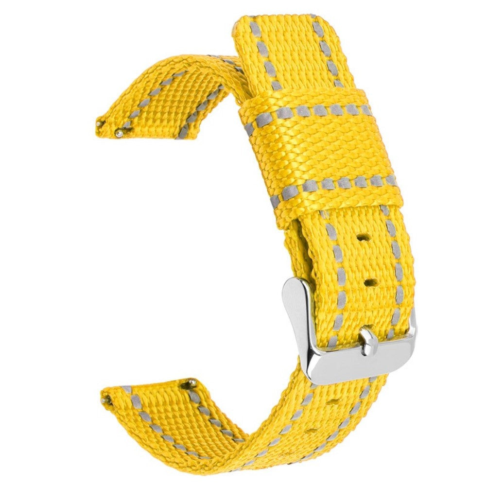 Huawei Watch GT 3 42mm / Watch GT 3 Pro 43mm Wrist Strap 20mm Texture Nylon Watch Strap - Yellow / Reflective Strip#serie_22