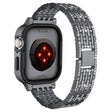 Apple Smartwatch Métal Et Pierre Du Rhin Universel Bracelet